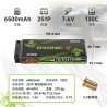Batería Ovonic Redline 6500mAh 2S 7.6V HV 130C